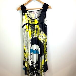 NWT TAngo Mango Abstract Print Sleeveless Dress size L